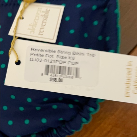 Draper James reversible string bikini top NWT - Picture 5 of 5